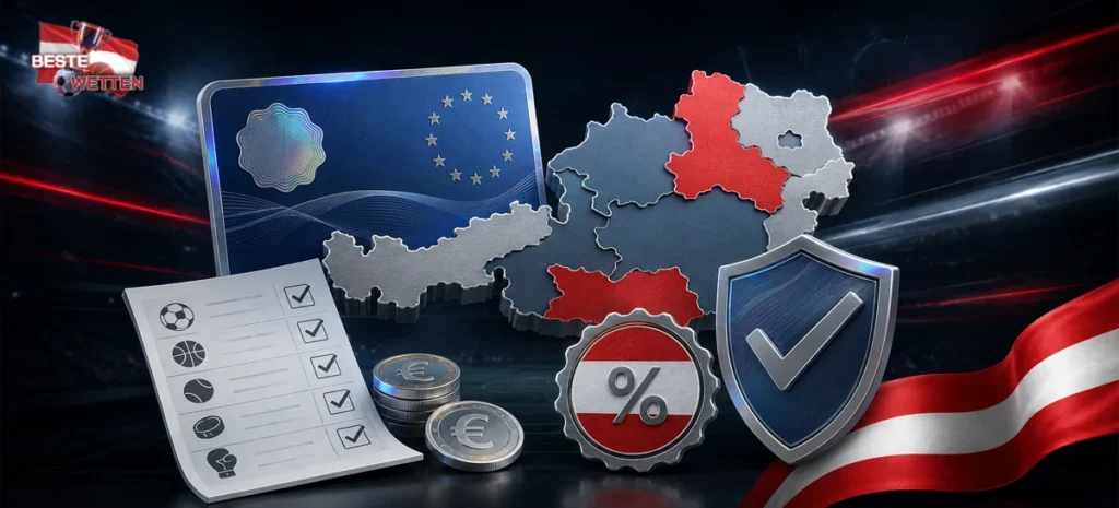 Österreichische Wettregeln mit Bundesländern und EU-Lizenz
